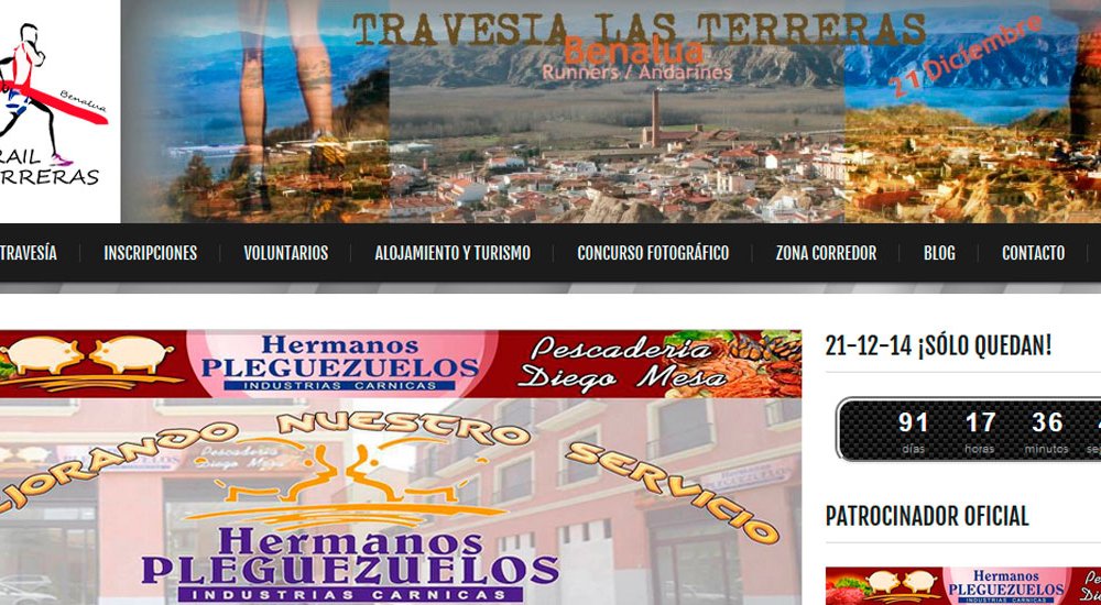 Página web de Travesía las Terreras